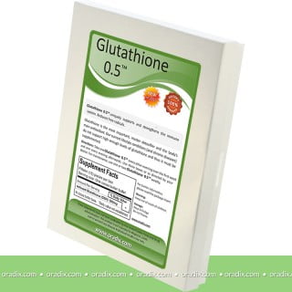 Glutathione 0.5 Reduced (active) Glutathione, 500mg per suppository