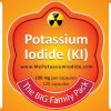 Potassium Iodide, KI, (one bottle only), 100mg, 120 caps, the